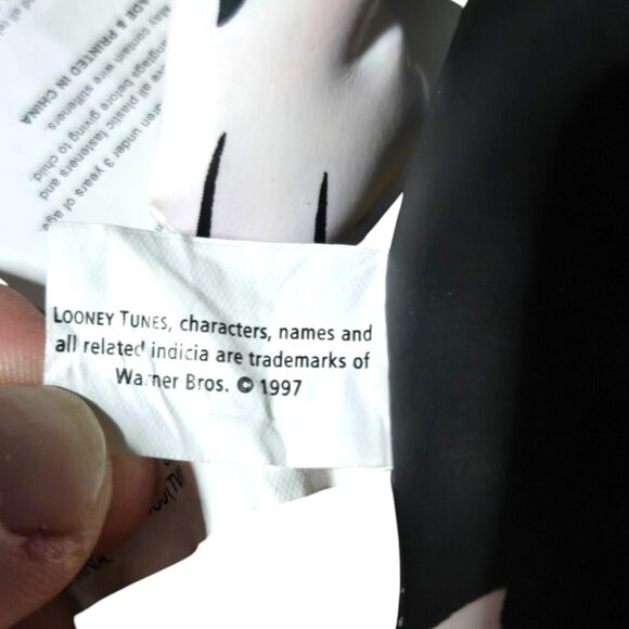 Vintage 1997 Looney Tunes Sylvester Cat Vinyl Plush 8" Window Suction Cup Toy - Picture 5 of 7